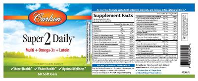 Photo of the Carlson Super 2 Daily label