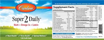 Photo of the Carlson Super 2 Daily label