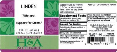 Photo of the Herbalist & Alchemist Linden label