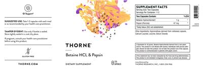 Betaine HCL & Pepsin