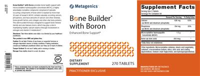 Photo of the Metagenics Bone Builder with Boron label