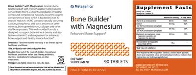 Photo of the Metagenics Bone Builder with Magnesium label