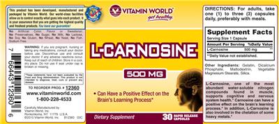 L-Carnosine 500 mg