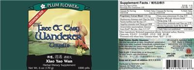 Photo of the Plum Flower Free & Easy Wanderer Teapills label