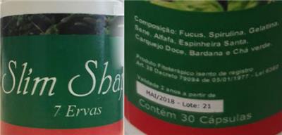 Photo of the Slim Shape 7 Ervas Slim Shape label