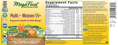 Photo of the MegaFood Multi for Women 55+ label