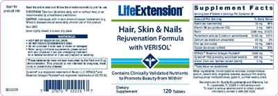 Hair, Skin & Nails Rejuvenation Formula with VERISOL