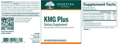 Photo of the Genestra Brands KMG Plus label