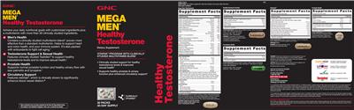 Product label for Mega Men Multivitamin