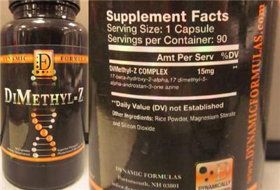 Photo of the Dynamic Formulas DiMethyl-Z label