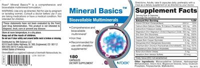 Photo of the Roex Mineral Basics label