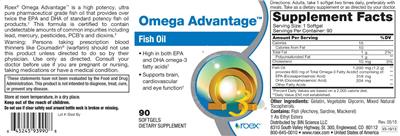 Photo of the Roex Omega Advantage label