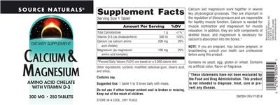 Calcium & Magnesium 300 mg