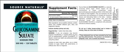 Glucosamine Sulfate 500 mg