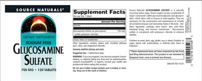 Glucosamine Sulfate 750 mg