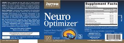 Photo of the Jarrow Formulas Neuro Optimizer label