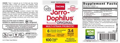 Photo of the Jarrow Formulas Jarro-Dophilus Original label