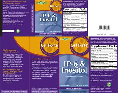 Photo of the Nature's Way Cell Forte IP-6 & Inositol label