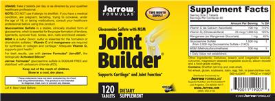 Photo of the Jarrow Formulas Joint Builder label