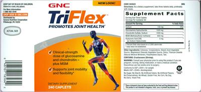Photo of the GNC TriFlex label
