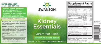 Photo of the Swanson Kidney Essentials label