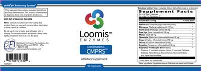 Photo of the Loomis Enzymes Combination C CMPRS label