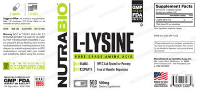 L-Lysine 500 mg