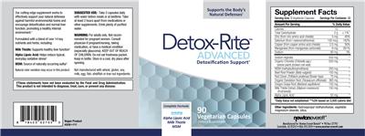 Photo of the NewtonEverett Detox-Rite label