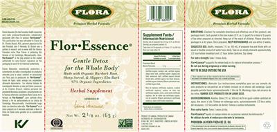 Photo of the Flora Flor-Essence label