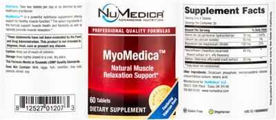 Photo of the NuMedica MyoMedica label