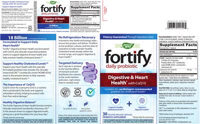 Label of Fortify Digestive & Heart Health