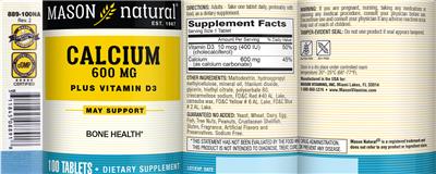 Calcium 600 mg + Vitamin D3