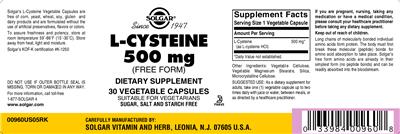 L-Cysteine 500 mg