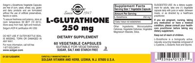 L-Glutathione 250 mg