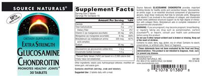 Extra Strength Glucosamine Chondroitin