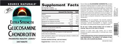 Extra Strength Glucosamine Chondroitin