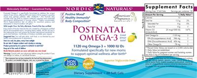 Postnatal Omega-3 Lemon