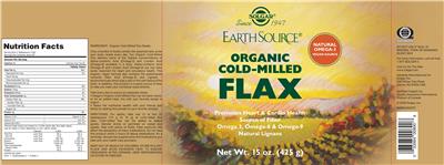 Earth Source Organic Cold-Milled Flax