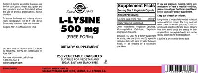 L-Lysine 500 mg