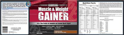Photo of the Precision Engineered Muscle & Weight Gainer Chocolate label