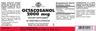 Octacosanol 2000 mcg