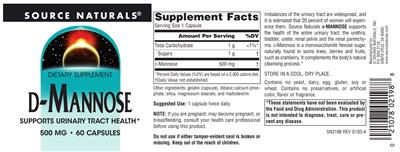 D-Mannose 500 mg