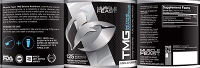 Photo of the Muscle Feast TMG Betaine Anyhdrous Unflavored label