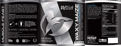 Photo of the Muscle Feast Waxy Maize Unflavored label