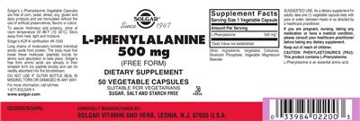 L-Phenylalanine 500 mg