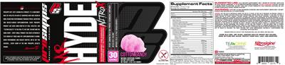 Photo of the PS ProSupps Mr Hyde NitroX Cotton Candy label
