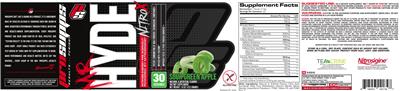 Photo of the PS ProSupps Mr Hyde NitroX Sour Green Apple label