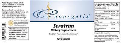 Photo of the Energetix Seratran label
