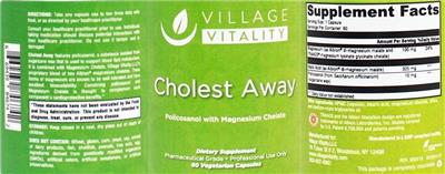 Photo of the Village Vitality Cholest Away label
