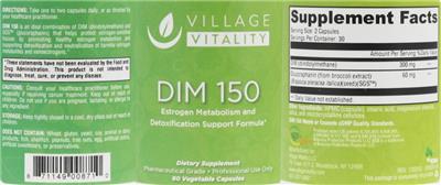 Photo of the Village Vitality Dim 150 label